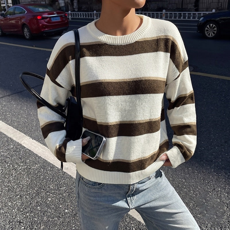 Damen Gemusterter Strickpullover Nord Taschen