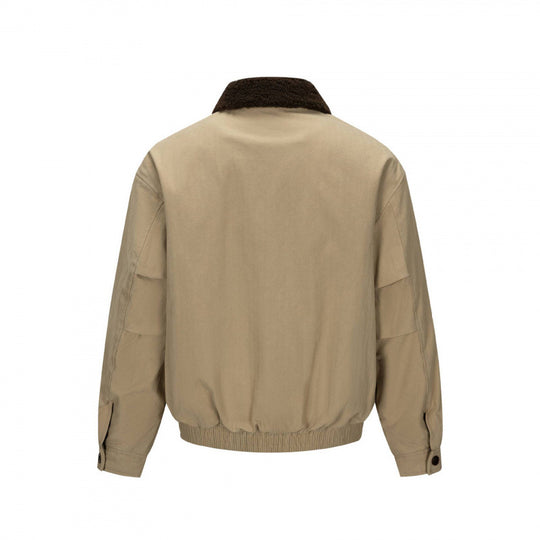 Herren Kurz geschnittene Blouson-Jacke im Field-Stil mit Teddykragen und Pattentaschen Nord Taschen
