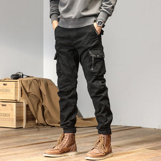 Herren Robuste Utility-Cargohose mit Mehrfachtaschen und verstärkten Kniepartien Nord Taschen
