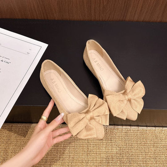 Damen Ballerinas mit dekorativer Schleifenapplikation - Arvani
