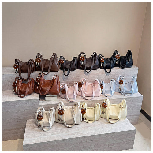Damen Schultertasche mit verspieltem Bezug Nord Taschen