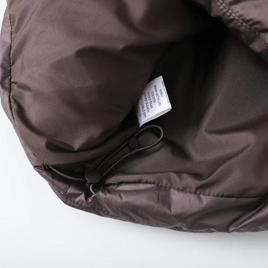 Damen Wattierte Cropped‑Steppweste mit hohem Stehkragen und Reißverschlusstaschen Nord Taschen