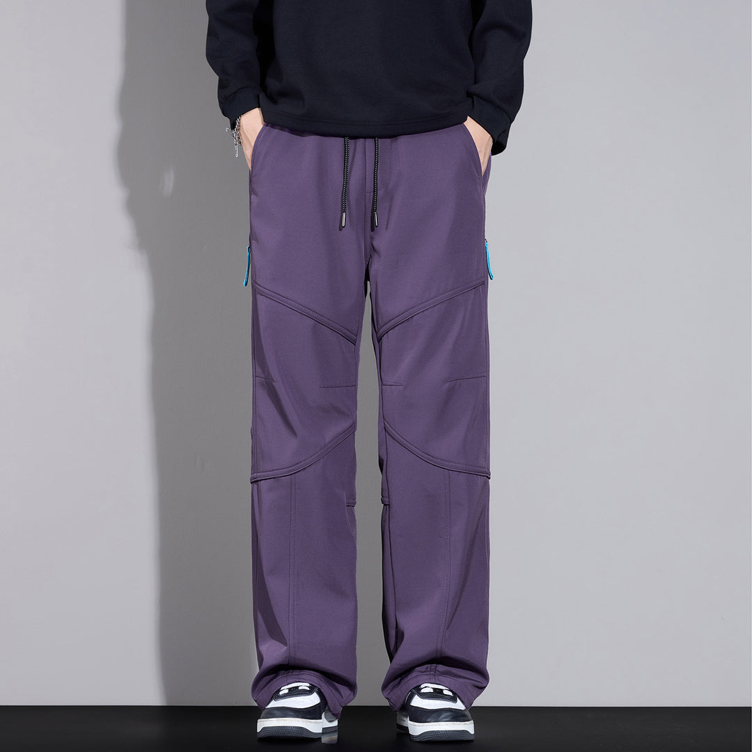 Herren Locker sitzende Cargo-Hose mit Tunnelzug, Knie-Panels und Multifachtaschen Nord Taschen