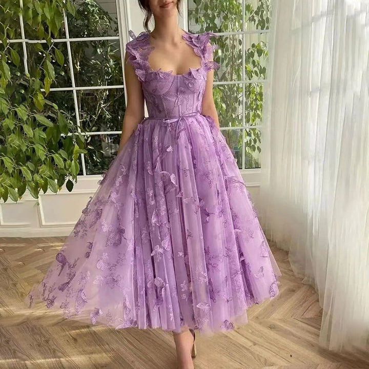 Chic Schlitz Braut Party Strand Kleid