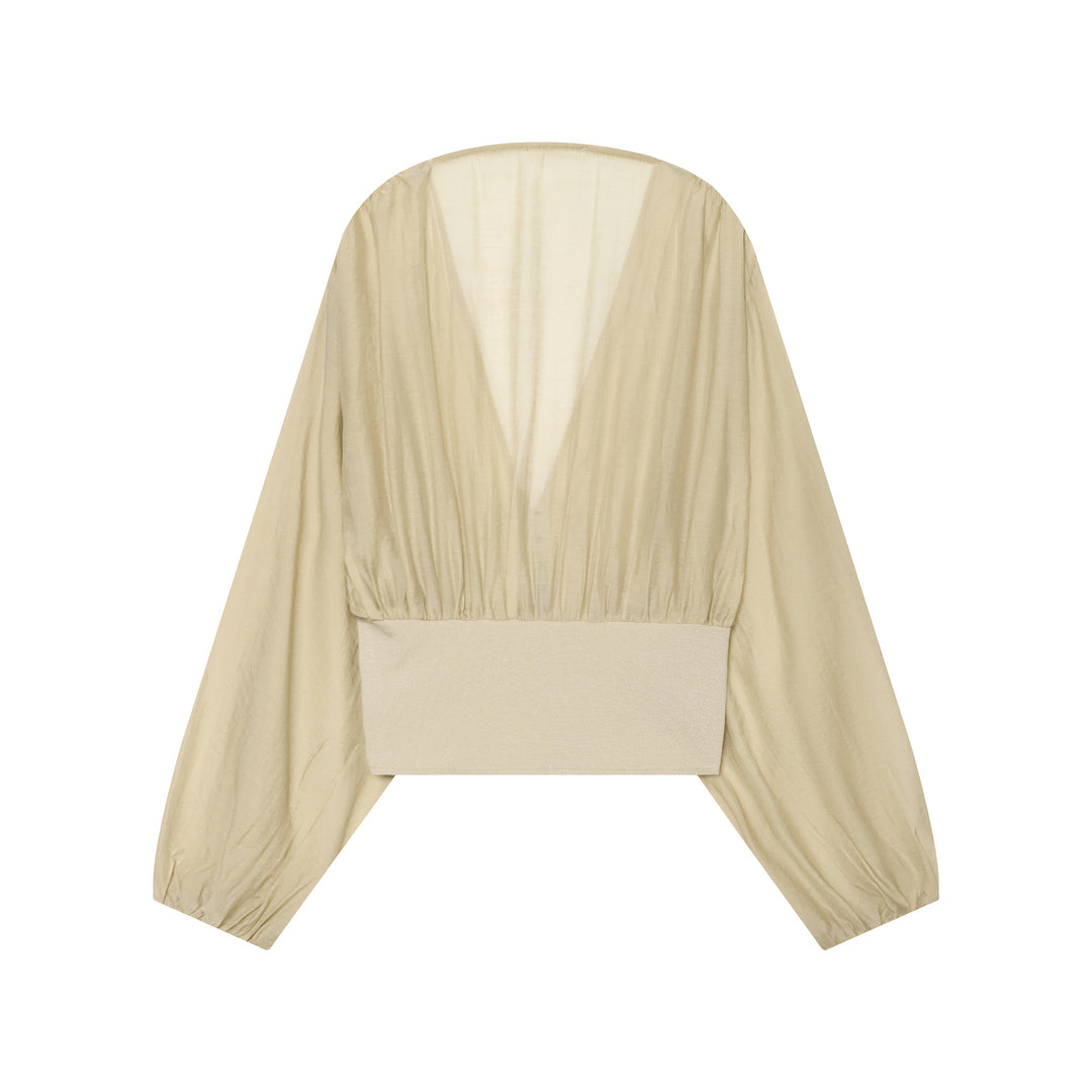 Damen Kurzblouson im Bolero‑Stil mit überschnittenen Fledermausärmeln und tailliertem Reißverschluss Nord Taschen