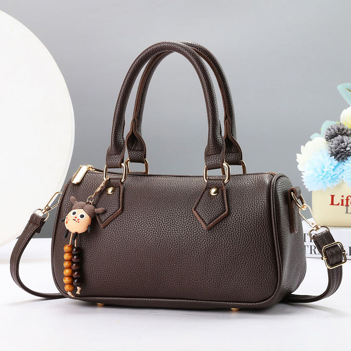 Damen elegante Shopper Tasche mit strukturiertem Leder Nord Taschen