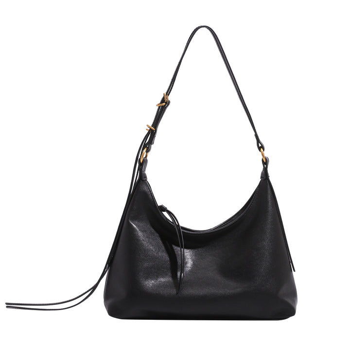 Damen Hobo-Tasche aus hochwertigem Leder mit verstellbarem Schulterriemen Nord Taschen