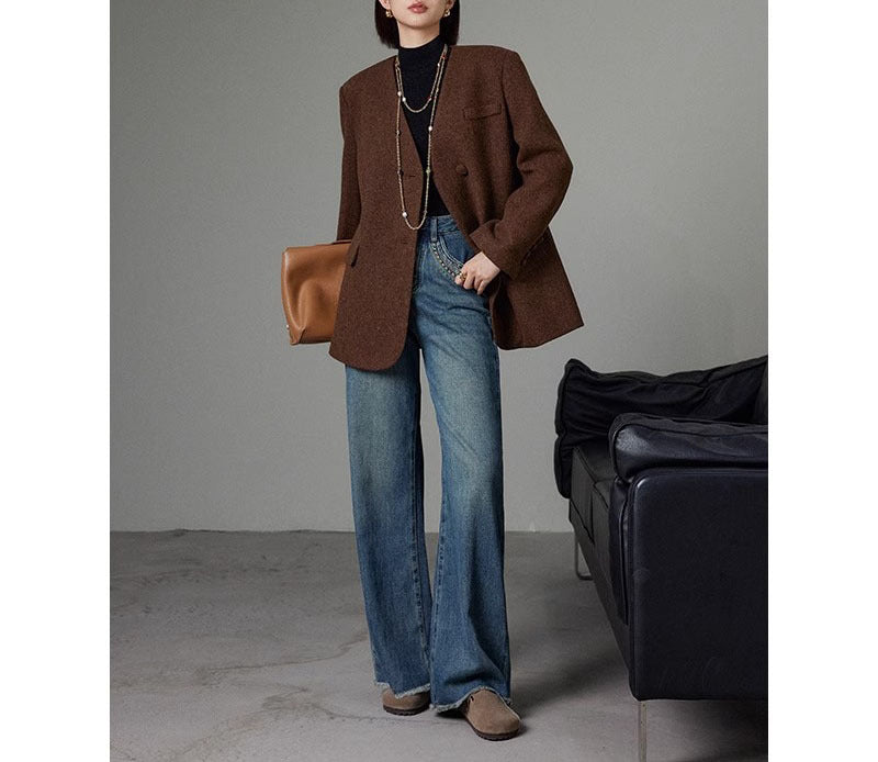 Damen Eleganter oversized Blazer Nord Taschen