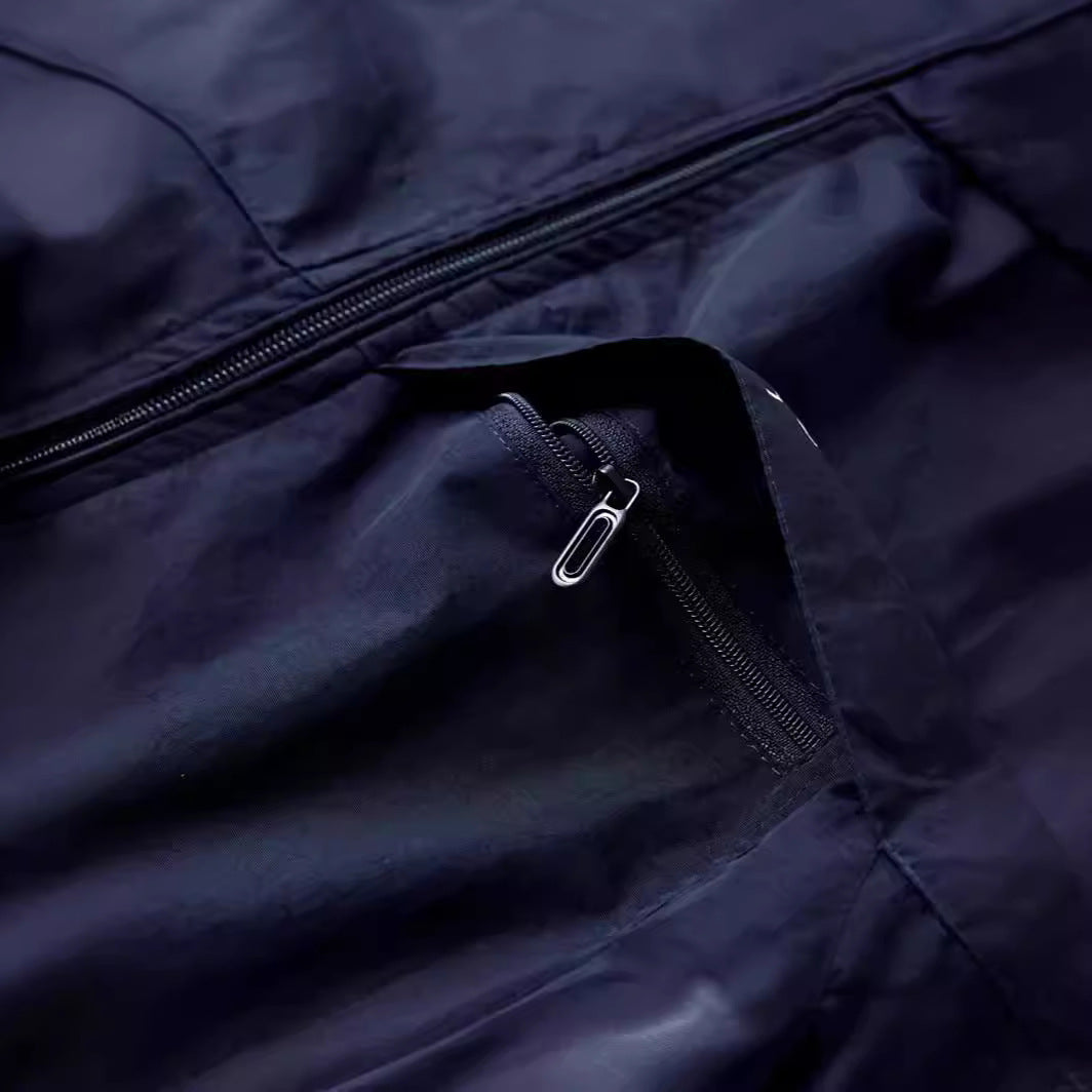 Herren Ultraleichte Outdoor-Utility-Weste mit Mesh‑Futter, Windschutzkragen und Kordelzug Nord Taschen