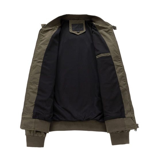 Herren Leichter Nylon-Bomber mit Rippbündchen Stehkragen und atmungsaktivem Meshfutter Nord Taschen