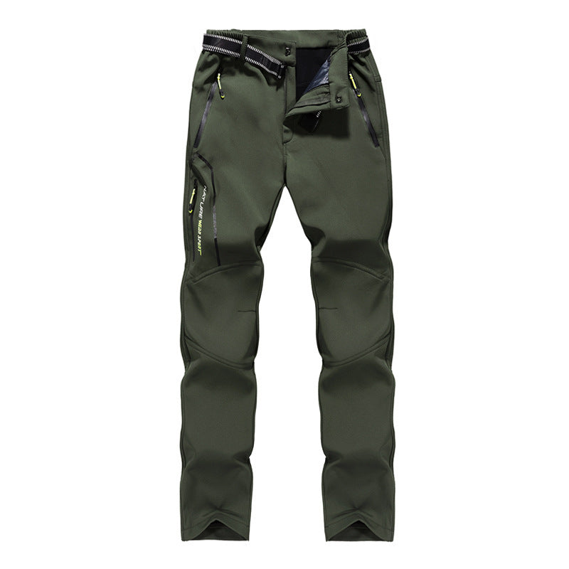 Damen Softshell-Trekkinghose mit vorgeformten Kniepartien, wasserabweisender Membran und Reißverschlusstaschen Nord Taschen