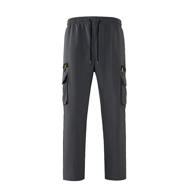 Herren Atmungsaktive Cargo-Loungehose mit Elastikbund, Kordelzug & Multifachtaschen Nord Taschen