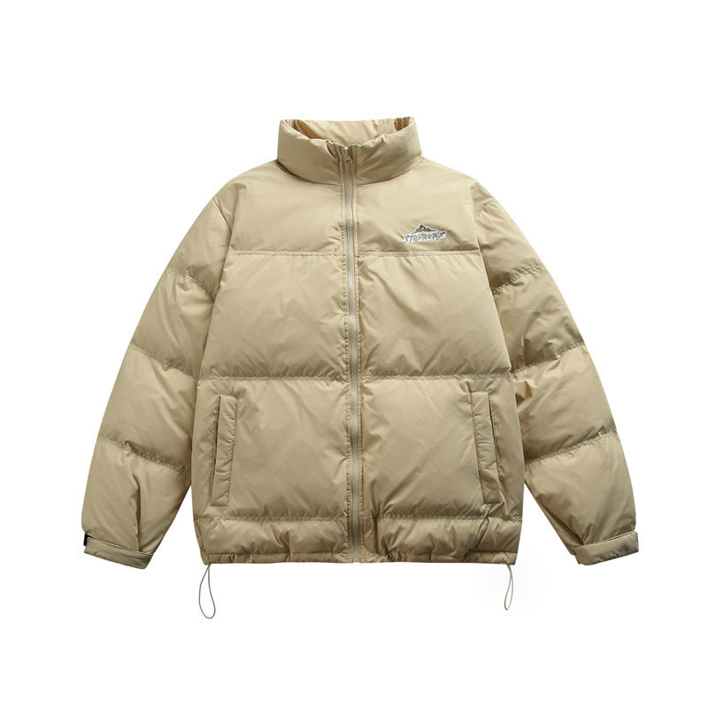 Unisex Boxy-wattierte Thermojacke mit Kordelzugsaum und Stehkragen Nord Taschen