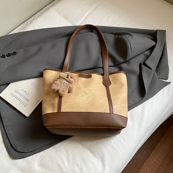 Damen modische Einkaufstasche mit elegantem Farbkontrast und stabilen Griffen Nord Taschen