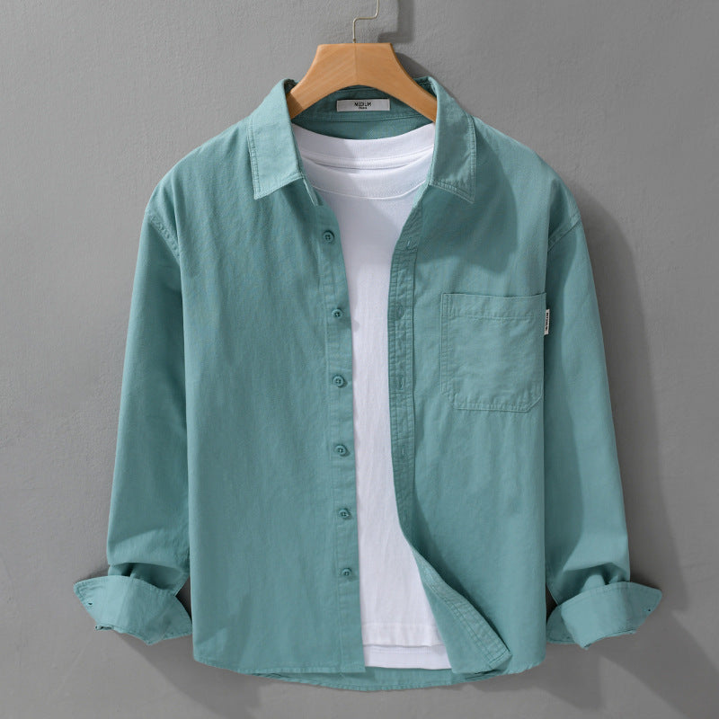 Herren Leichtes Baumwoll-Overshirt mit Brusttasche und Relaxed‑Fit Nord Taschen
