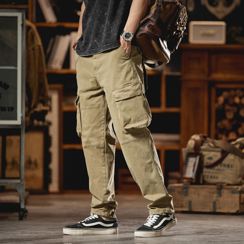 Herren Cargo-Hose im Utility-Look mit Knieabnähern und großen Klappentaschen Nord Taschen