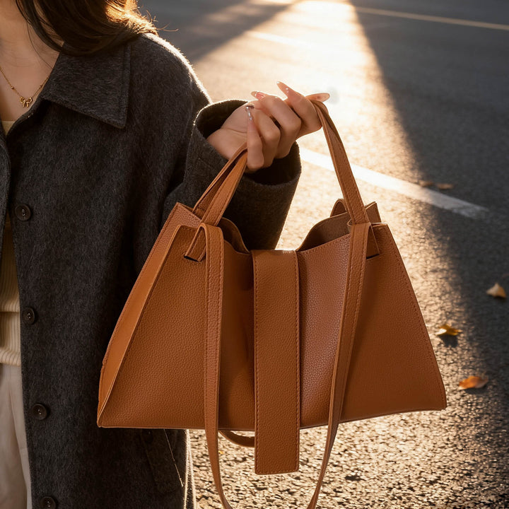 Damen modische Schultertasche aus hochwertigem Leder Nord Taschen