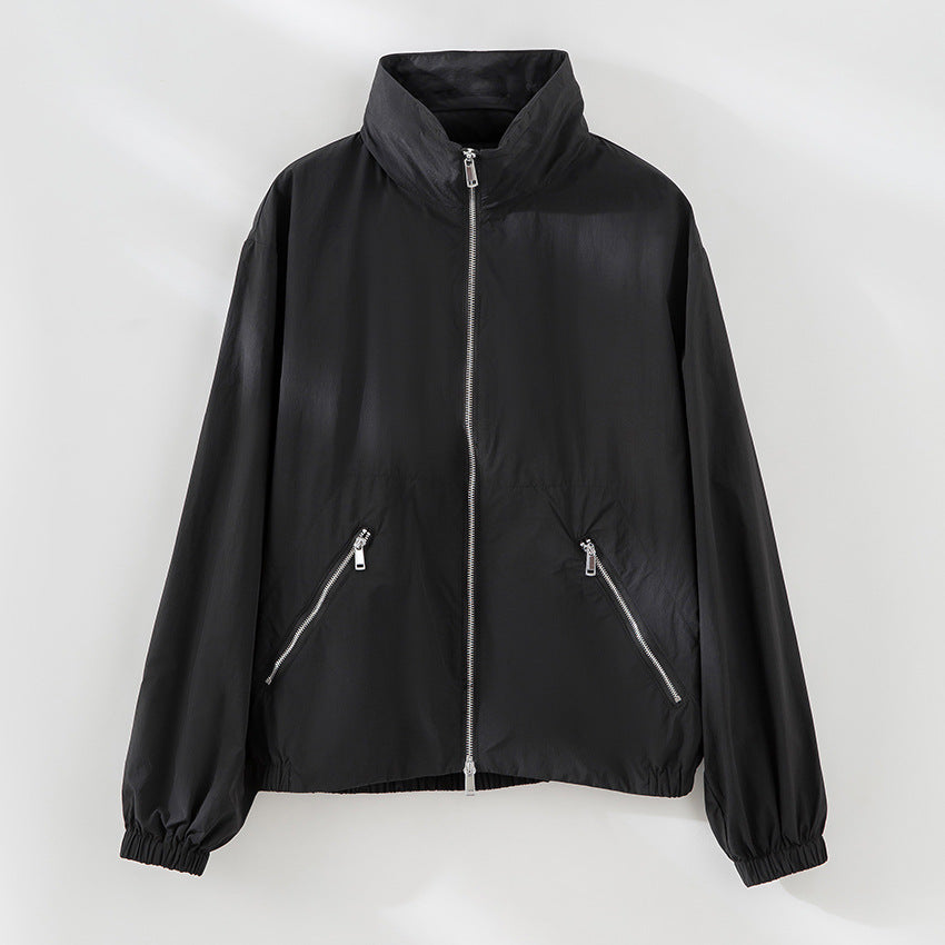 Damen Ultralight Übergangsjacke mit hohem Kragen, diagonalen Reißverschlusstaschen und elastischem Saum Nord Taschen