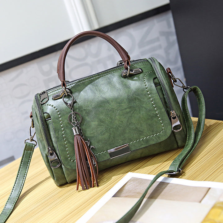 Damen Henkeltasche mit luxuriösem Kunstleder und praktischen Fächern Nord Taschen