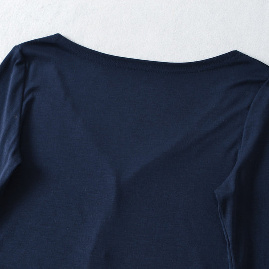 Damen Cropped Jersey-Cardigan mit tiefem V-Ausschnitt und schmaler Knopfleiste Nord Taschen