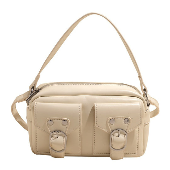Damen Schultertasche mit stilvollem Schnallen-Detail und praktischen Fächern Nord Taschen