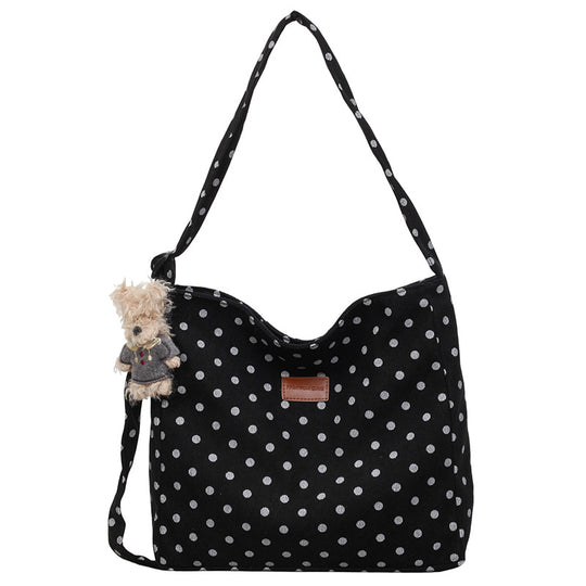 Damen praktische Beutel-Tasche mit modischem Punktedesign Nord Taschen