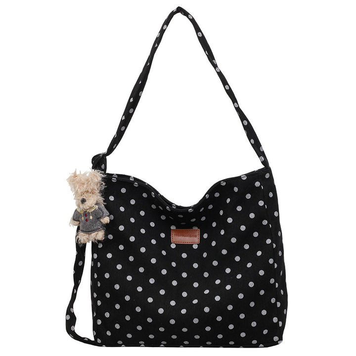 Damen praktische Beutel-Tasche mit modischem Punktedesign Nord Taschen