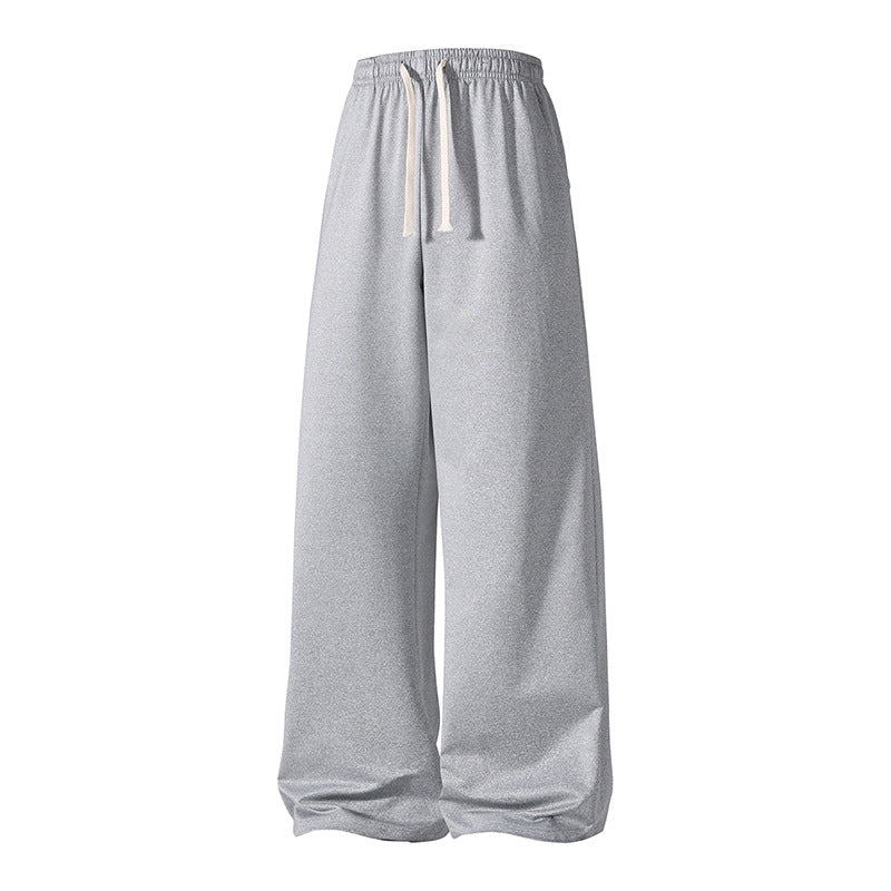 Damen Weite Palazzo-Hose mit elastischem Tunnelzugbund und fließender Satinoptik Nord Taschen