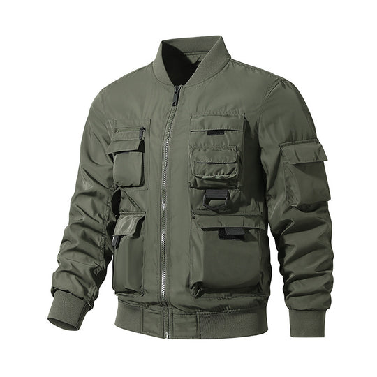 Herren Funktionale Bomberjacke mit zahlreichen Taschen Nord Taschen