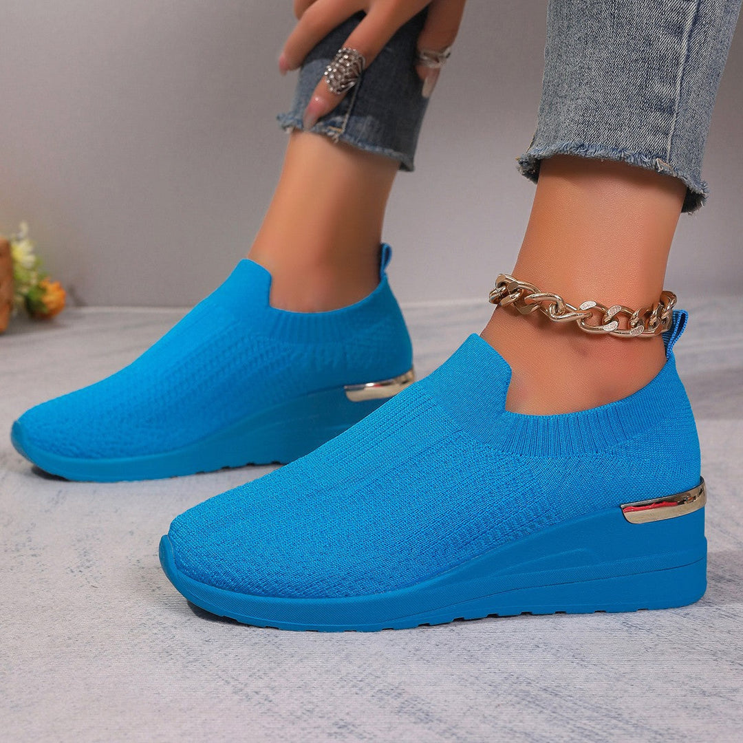 Damen bequeme Sneakers im Leopardenmuster