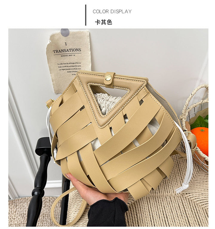 Damen modische Beuteltasche mit geflochtenem Design Nord Taschen