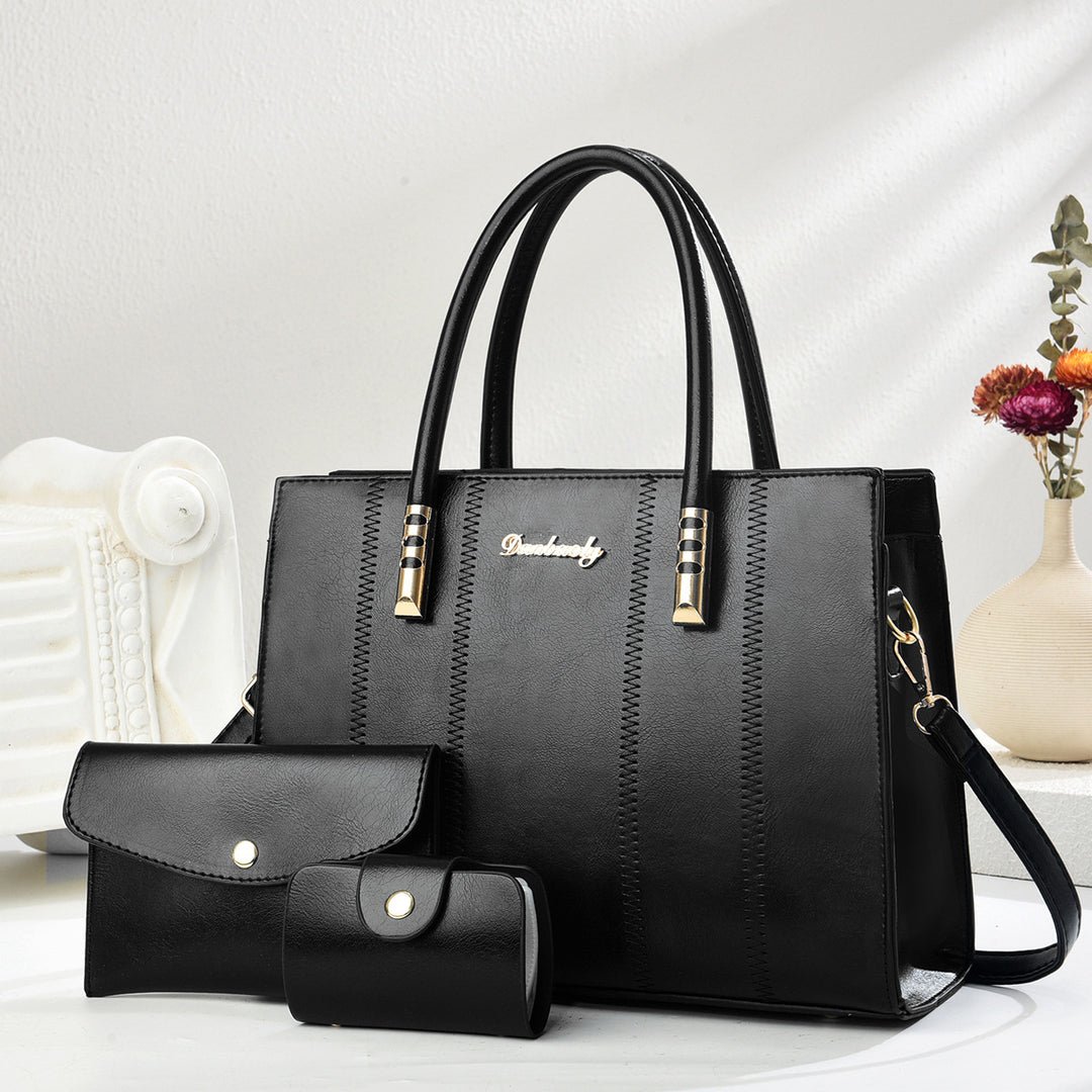 Damen klassische Handtasche mit abnehmbarem Portemonnaie Nord Taschen