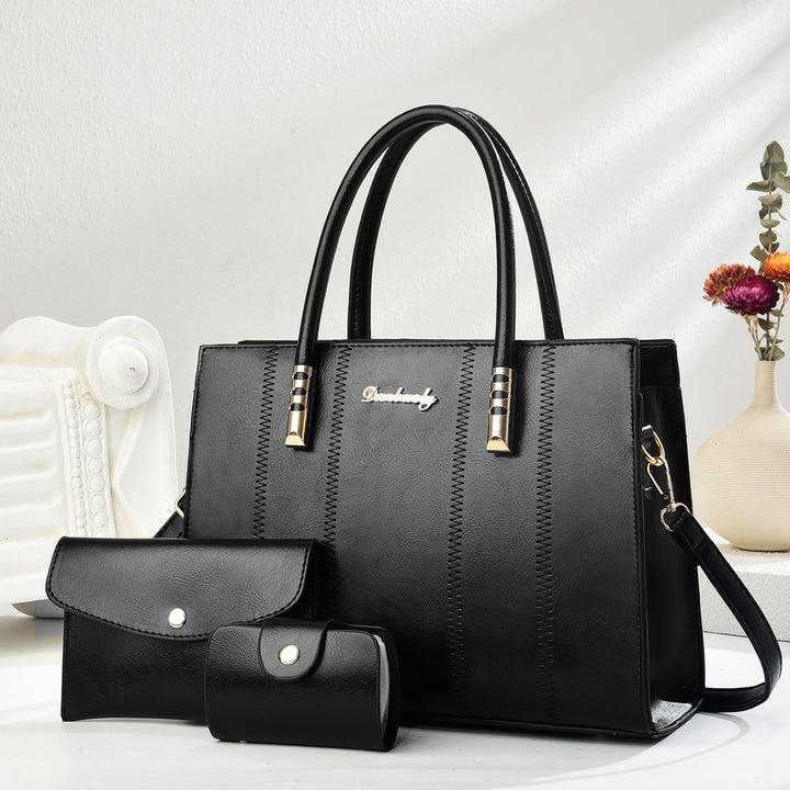 Damen klassische Handtasche mit abnehmbarem Portemonnaie Nord Taschen