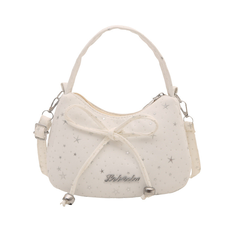 Damen trendige Handtasche mit Sternenmuster und praktischem Kordelzug Nord Taschen