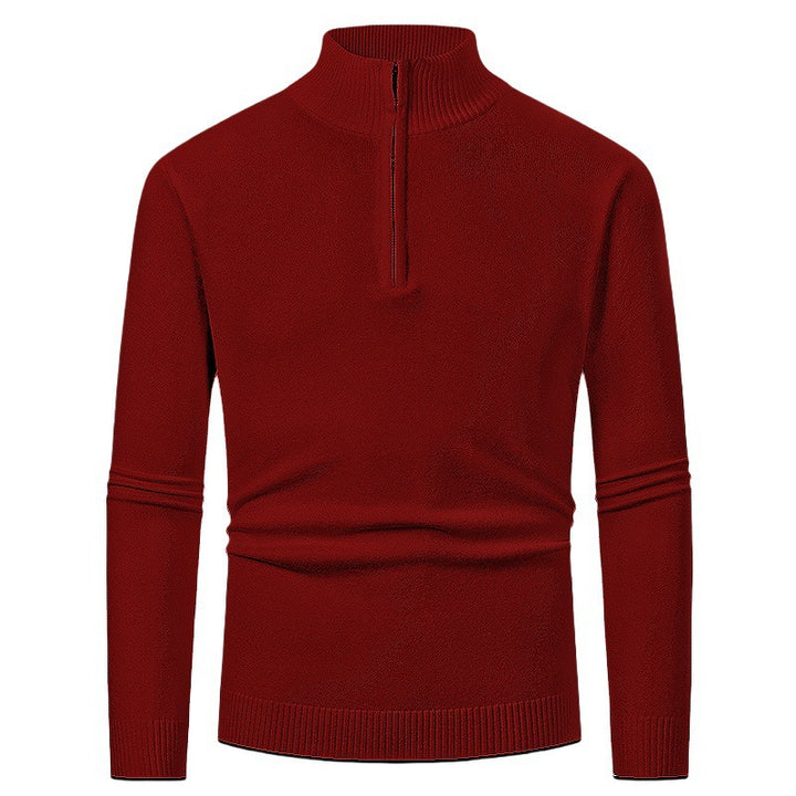 Eleganter Merino Komfort Pullover Damen Reißverschluss Moderne Strickware