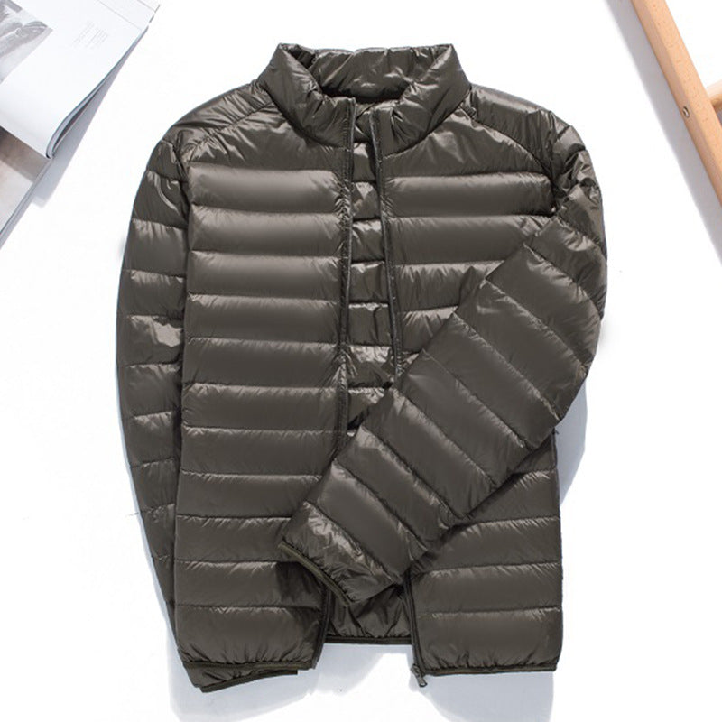 Herren Ultraleichte gesteppte Kapuzenjacke mit winddichter Mikrofaserfüllung Nord Taschen