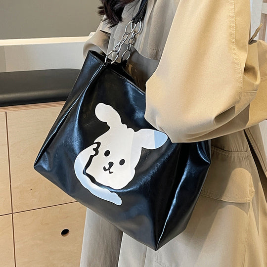 Damen Umhängetasche aus hochwertigem Kunstleder mit verspieltem Tierdesign Nord Taschen