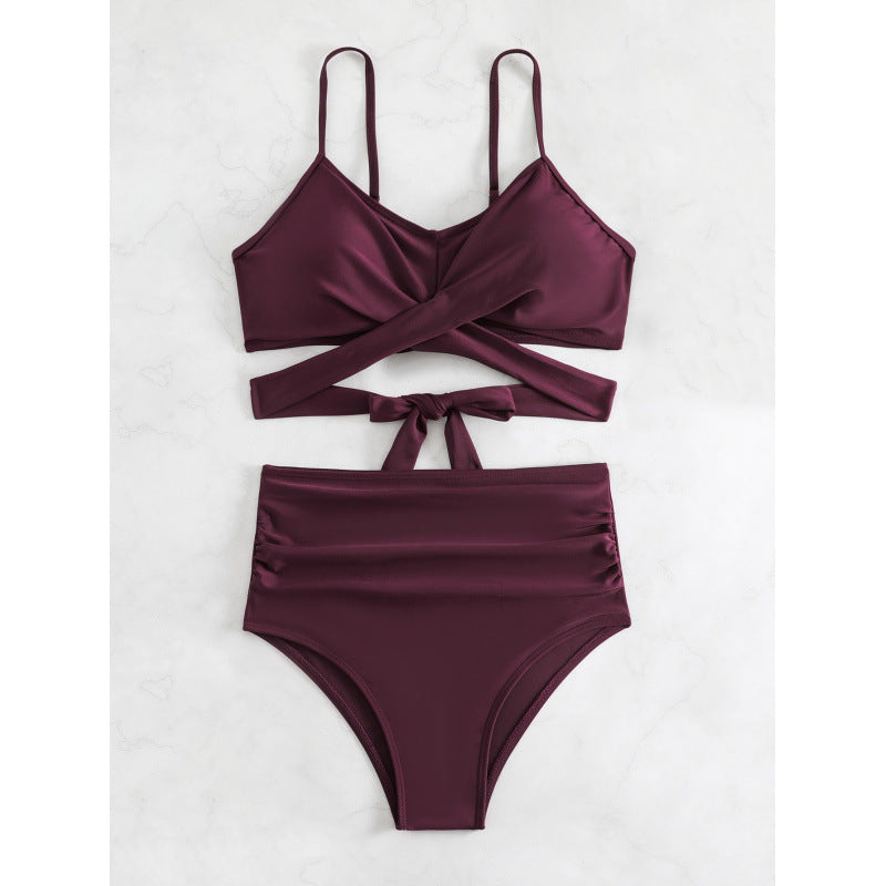 Damen Bikiniset mit hohem Bund und geknotetem Oberteil Nord Taschen