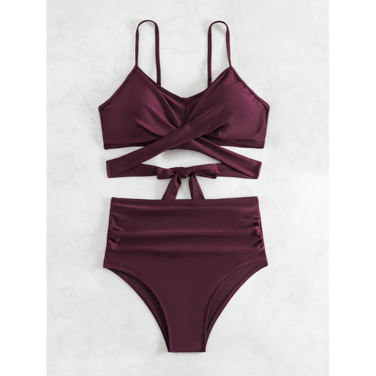 Damen Bikiniset mit hohem Bund und geknotetem Oberteil Nord Taschen