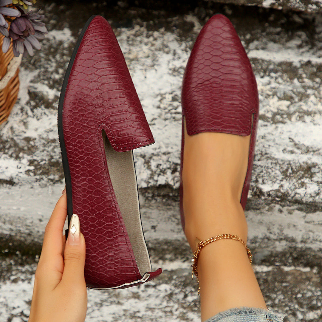 Damen elegante und bequeme Ballerinas mit spitzem Design Nord Taschen