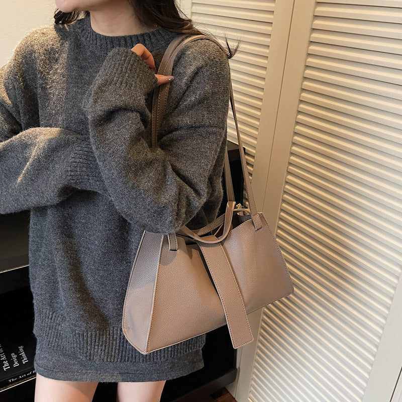 Damen modische Schultertasche aus hochwertigem Leder Nord Taschen