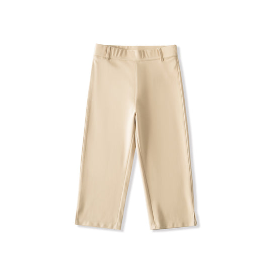 Damen Capri-Stretchhose mit hohem Bund, schmaler Silhouette und Bein-Schlitz Nord Taschen