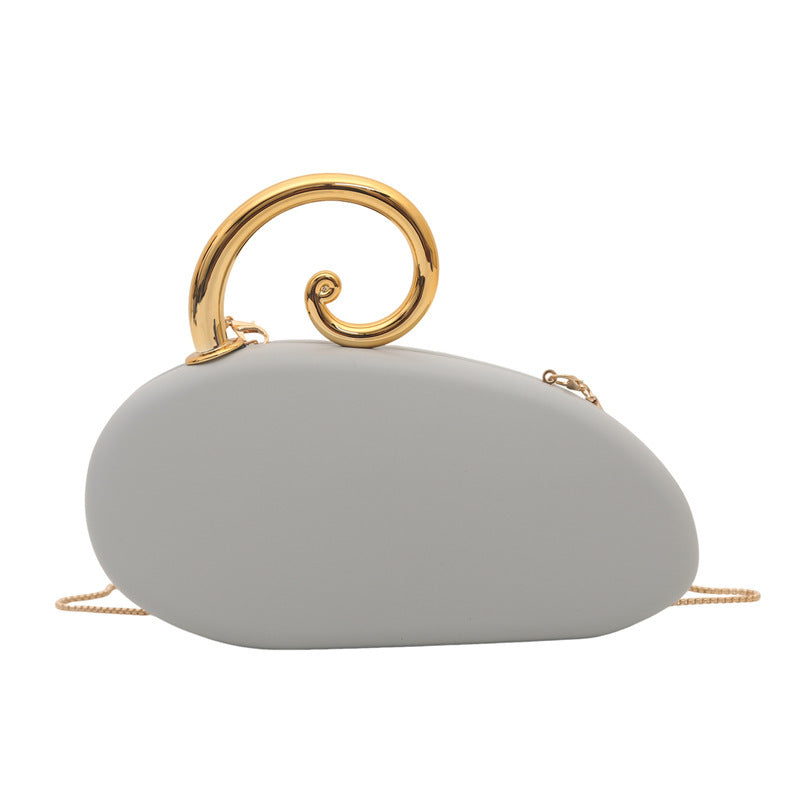 Damen Clutch-Tasche mit elegantem Spiraldetail aus hochwertigem Kunstleder Nord Taschen