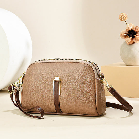 Damen Umhängetasche mit eleganter Lederstruktur und abnehmbarem Schulterriemen Nord Taschen