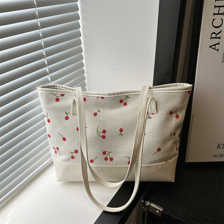 Damen Tragetasche mit floralem Muster und strapazierfähigem Kunstleder Nord Taschen