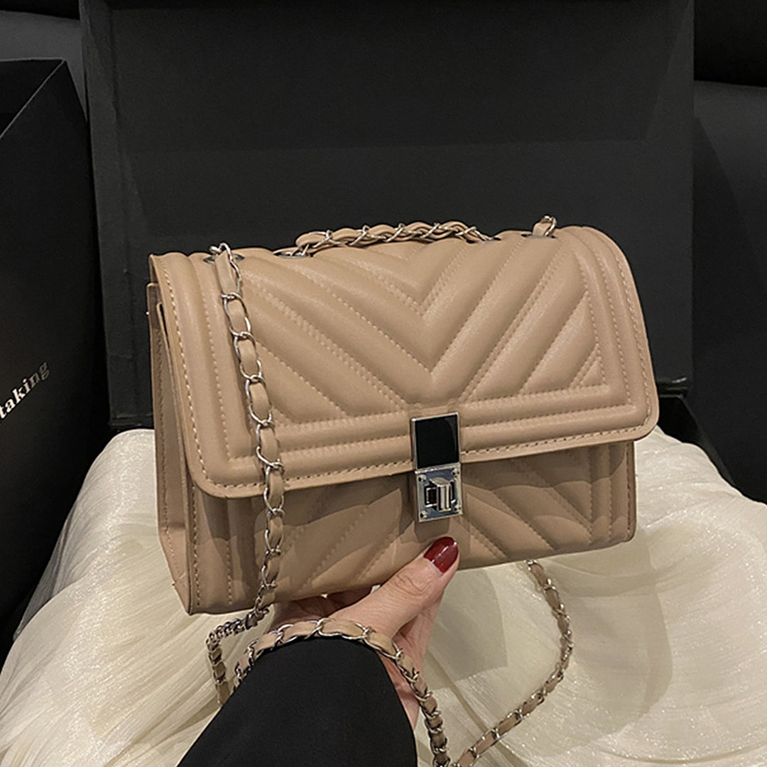 Damen Handtasche mit innovativem Ketten-Riemen Nord Taschen