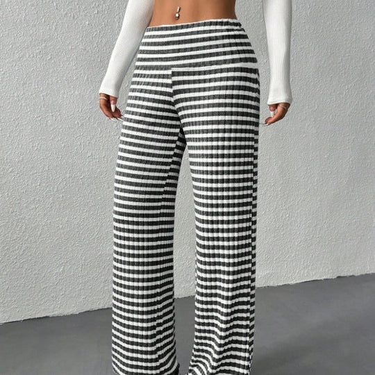 Damen weite Streifenhose