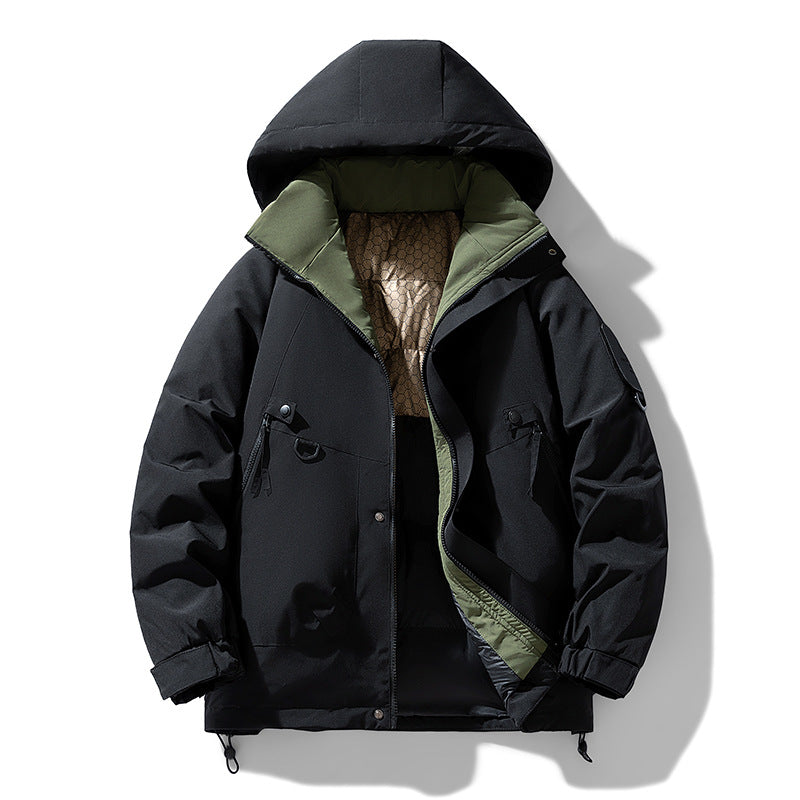 Herren Technischer Urbanparka mit Thermoisolierung und multifunktionalen Taschen Nord Taschen