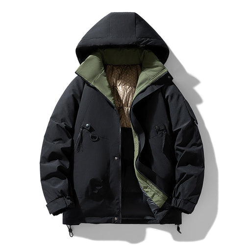 Herren Technischer Urbanparka mit Thermoisolierung und multifunktionalen Taschen Nord Taschen