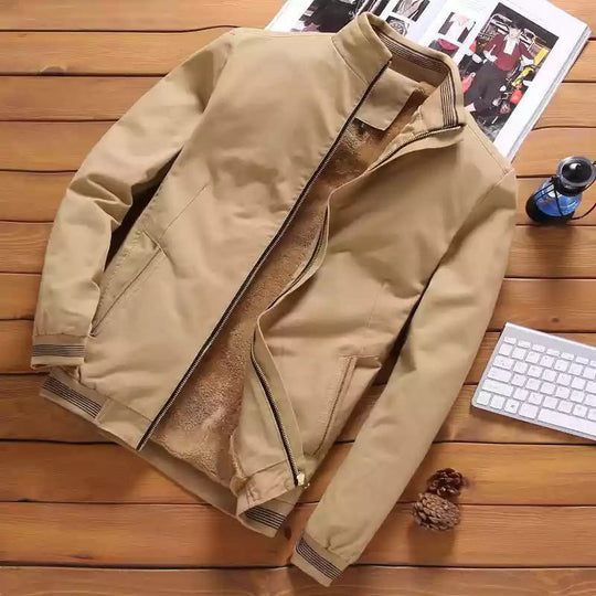 Herren Fleece gefütterte Übergangsjacke Nord Taschen
